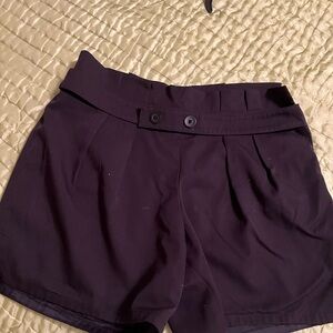 BCBGeneration Black High Waist Shorts with Flared Silhouette